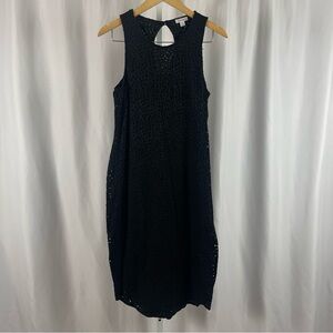 Target Xhilaration XL Cut Out Eyelet High Neck Midi Dress Crochet Sleeveless